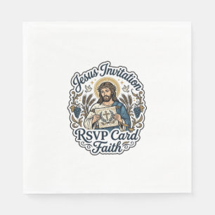 Servilleta De Papel Tarjeta de respuesta a la invitación de Jesús Tarj