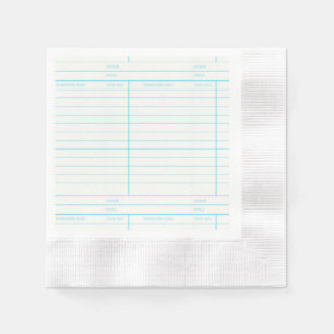 Servilleta De Papel Tarjeta debida retra de fecha del libro de la