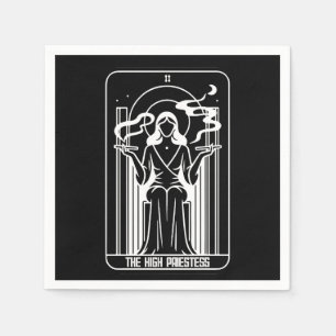 Servilleta De Papel Tarot Alta Sacerdotisa Fumadora De Marihuana Femen