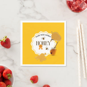 Servilleta De Papel Tarro de Miel Abeja de Miel Panal de Abejas Colmen