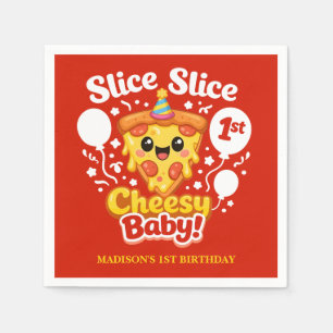 Servilleta De Papel Tarta Tarta Pizza Quesera Bebé 1er Cumpleaños