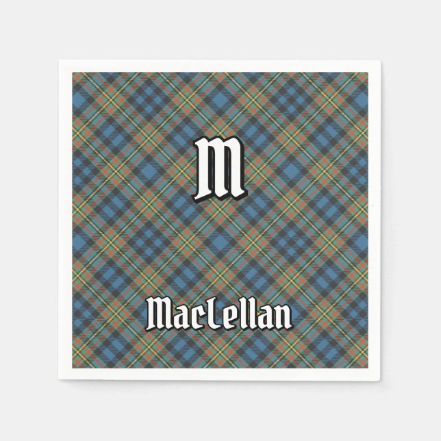Servilleta De Papel Tartan Antiguo del Clan MacLellan (Anverso)