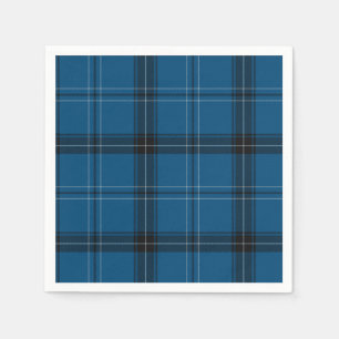 Servilleta De Papel Tartan Azul Ramsay Escocés