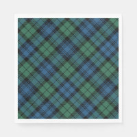 Tartán Clan Campbell Blue Green CheckPattern