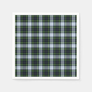 Servilleta De Papel Tartan Clan Gordon White Green Plage