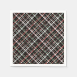 Servilleta De Papel Tartán de Navidades texturados.