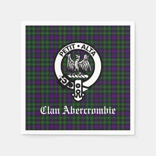 Servilleta De Papel Tartan del clan Abercrombie (Anverso)