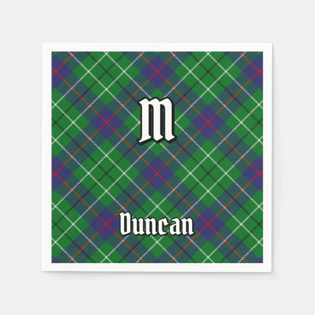 Servilleta De Papel Tartan del Clan Duncan (Anverso)