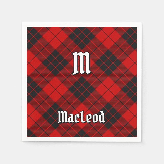 Servilleta De Papel Tartan del Clan Macleod de Raasay (Anverso)