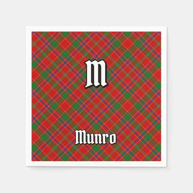 Servilleta De Papel Tartan del Clan Munro (Anverso)