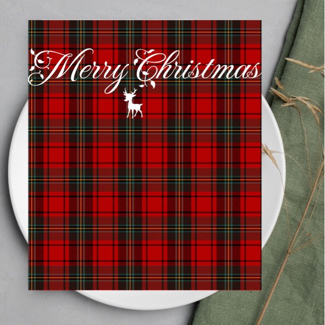 Servilleta De Papel Tartán Rojo Escocia Patrón de papel sin soldadura (Subido por el creador)