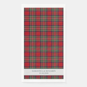 Servilleta De Papel Tartan Stewart Cuadros Personalizados Boda