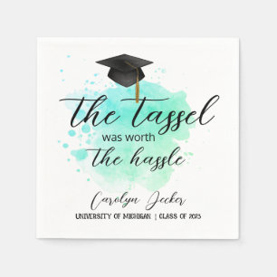 Servilleta De Papel Tassel valía la pena la graduación complicada