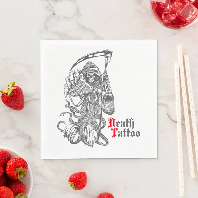 Servilleta De Papel Tatuaje de la muerte (Subido por el creador)