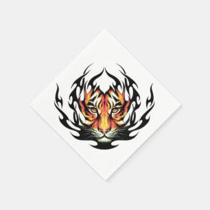 Servilleta De Papel Tatuaje del tigre