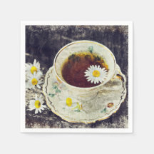 Taza de toallas de papel de té