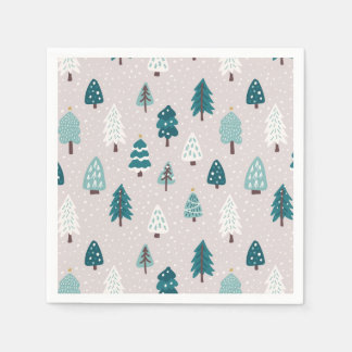Servilleta De Papel Taza del árbol de Navidad escandinavo lindo