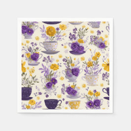 Servilleta De Papel Tazas de flores bailarinas