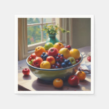 Tazón de fruta en la mesa pintura al óleo clásico