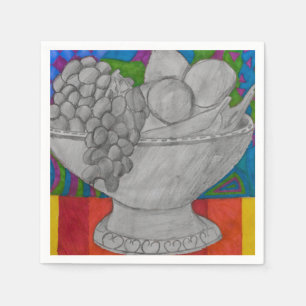 Servilleta De Papel Tazón de fruta festivo