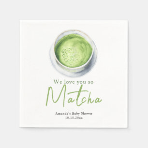 Servilleta De Papel Te amamos tanto Baby Shower de Matcha