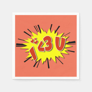 Servilleta De Papel Te amo