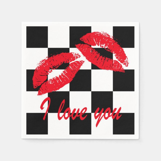 Servilleta De Papel Te amo (Anverso)