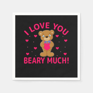 Servilleta De Papel Te Amo Mucho Teddy Bear