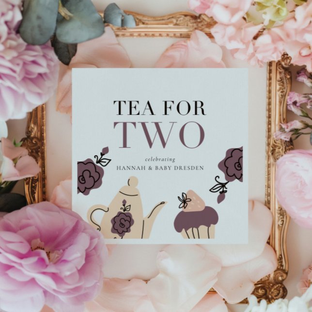 Servilleta De Papel Té para dos | Fiesta Baby Shower Fiesta de té (Subido por el creador)