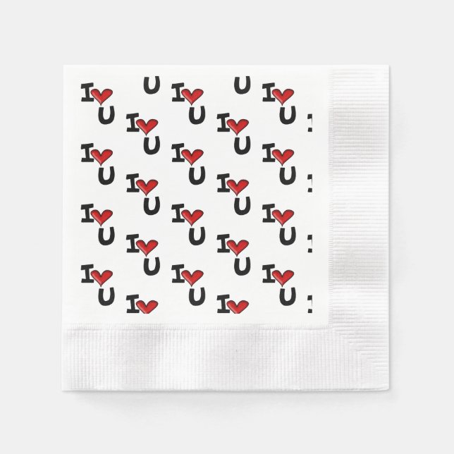 Servilleta De Papel Te quiero (Anverso)