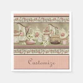 Servilleta De Papel Té y toallas para Rosas de la inventiva