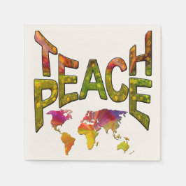 Servilleta De Papel Teach Peace