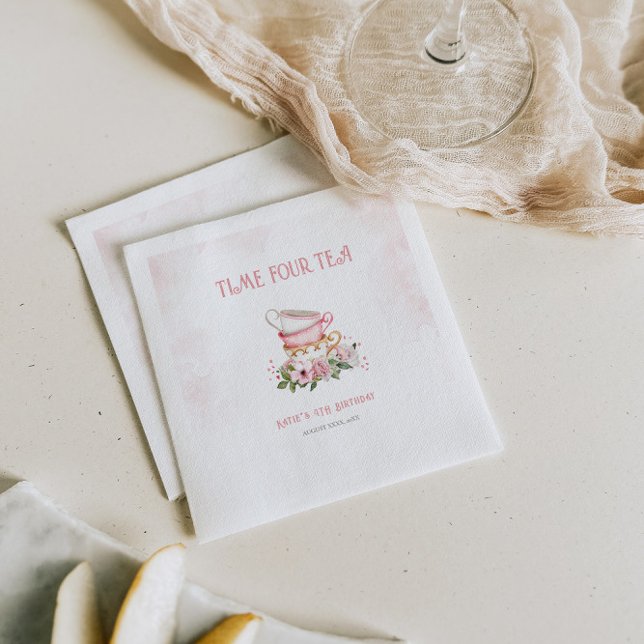 Servilleta De Papel Teacups de Fiesta de té floral y caprichosas (Subido por el creador)