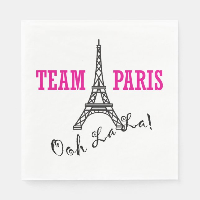 Servilleta De Papel "Team Paris" (Anverso)