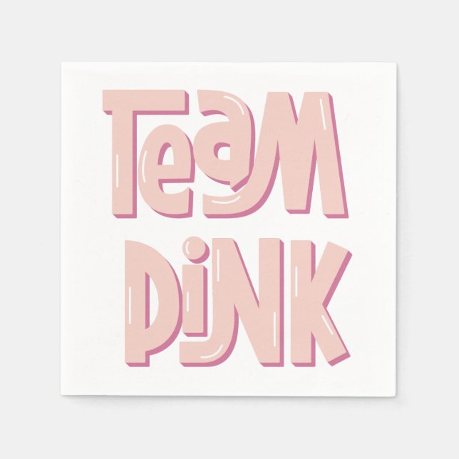 Servilleta De Papel Team Pink Paper Napkin (Anverso)