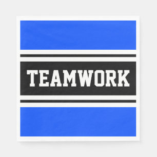 Servilleta De Papel TEAMWORK Rayos de Carreras blanco negro brillante
