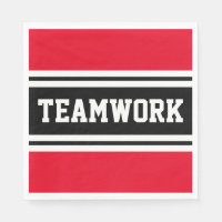 TEAMWORK Rayos de Carreras blanco rojo brillante