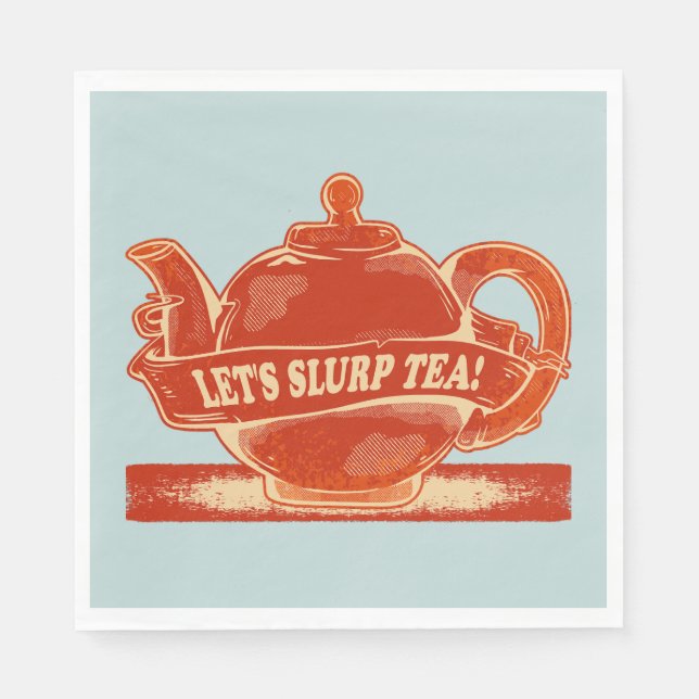 Servilleta De Papel Teapot Funny Bebe Tea (Anverso)