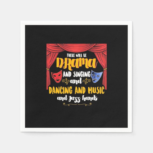 Servilleta De Papel Teatro Habrá Drama (Anverso)