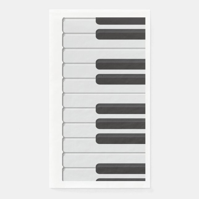 Servilleta De Papel Teclado de piano (Anverso)