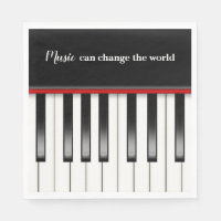 Teclado de piano con cita musical