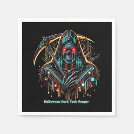 Servilleta De Papel Tecnología Halloween Neon Reaper