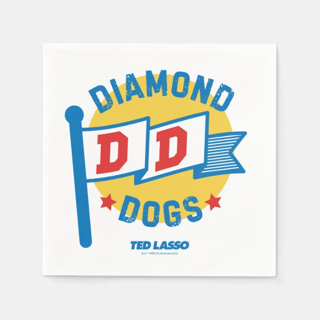Servilleta De Papel Ted Lasso | Perros de diamante (Anverso)