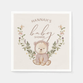 Servilleta De Papel Teddy Bear Baby Shower