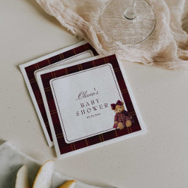 Servilleta De Papel Teddy Bear Baby Shower