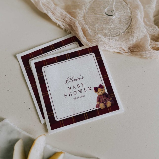 Servilleta De Papel Teddy Bear Baby Shower  (Subido por el creador)