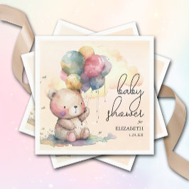 Servilleta De Papel Teddy Bear Baby Shower