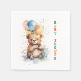 Servilleta De Papel Teddy Bear Baby Shower