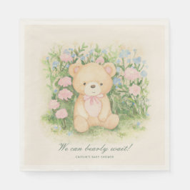 Servilleta De Papel Teddy Bear Garden Classic Baby Shower