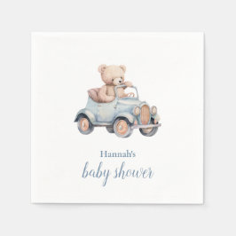 Servilleta De Papel Teddy Bear Grandmillennial Baby Shower